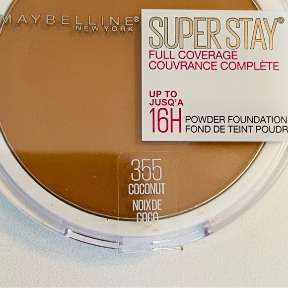 Maybelline 16H #355 Coconut Super Stay Full Coverage Powder Foundation - Picture 5 of 5